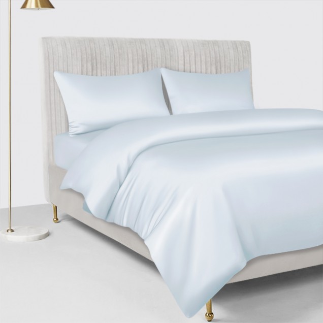 Buy Alice Blue 22 Momme Mulberry Silk Duvet Cover Buy Alice Blue 22 Momme Mulberry Silk Duvet Cover