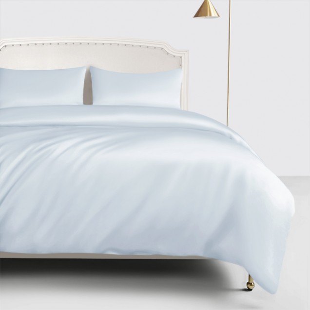 Buy Alice Blue 22 Momme Mulberry Silk Duvet Cover Buy Alice Blue 22 Momme Mulberry Silk Duvet Cover