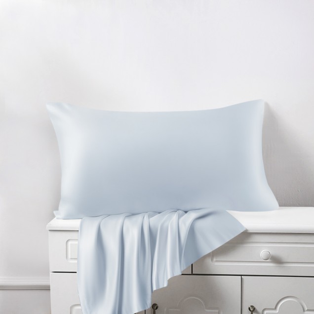 Buy Alice Blue Envelope 22 Momme Mulberry Silk Pillowcase Buy Alice Blue Envelope 22 Momme Mulberry Silk Pillowcase