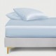 Buy Baby Blue 22 Momme Mulberry Silk Fitted Sheet Buy Baby Blue 22 Momme Mulberry Silk Fitted Sheet
