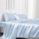 Buy Baby Blue 22 Momme Mulberry Silk Flat Sheet Buy Baby Blue 22 Momme Mulberry Silk Flat Sheet