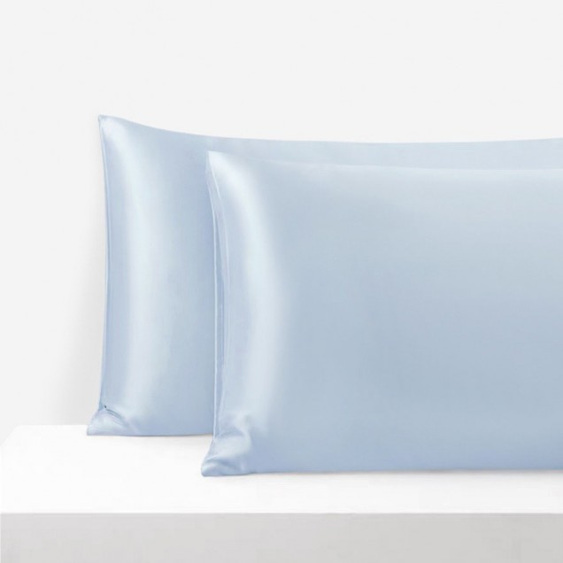 Buy Baby Blue Envelope 22 Momme Mulberry Silk Pillowcase Buy Baby Blue Envelope 22 Momme Mulberry Silk Pillowcase