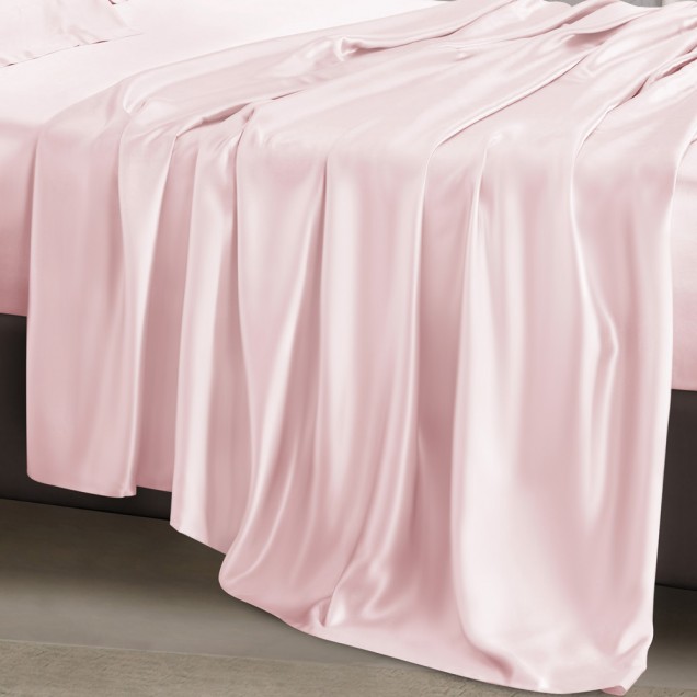 Buy Baby Pink 22 Momme Mulberry Silk Flat Sheet Buy Baby Pink 22 Momme Mulberry Silk Flat Sheet