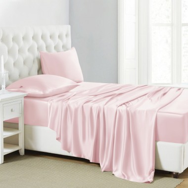 Buy Baby Pink 22 Momme Mulberry Silk Sheet Set