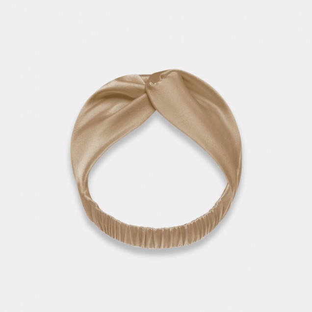 Buy Beige Mulberry Silk Headband Buy Beige Mulberry Silk Headband