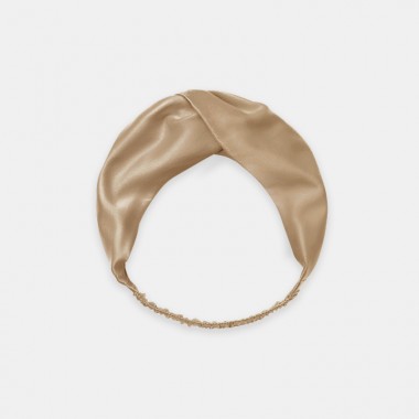 Buy Beige Mulberry Silk Headband