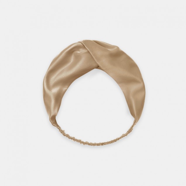 Buy Beige Mulberry Silk Headband Buy Beige Mulberry Silk Headband