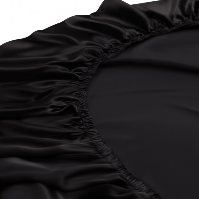 Buy Black 22 Momme Mulberry Silk Fitted Sheet Buy Black 22 Momme Mulberry Silk Fitted Sheet