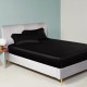 Buy Black 22 Momme Mulberry Silk Fitted Sheet Buy Black 22 Momme Mulberry Silk Fitted Sheet
