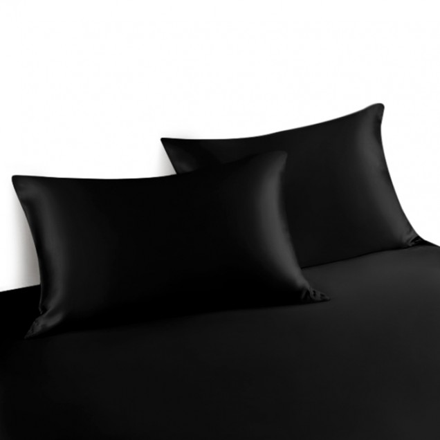 Buy Black Envelope 22 Momme Mulberry Silk Pillowcase Buy Black Envelope 22 Momme Mulberry Silk Pillowcase