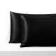 Buy Black Envelope 22 Momme Mulberry Silk Pillowcase Buy Black Envelope 22 Momme Mulberry Silk Pillowcase