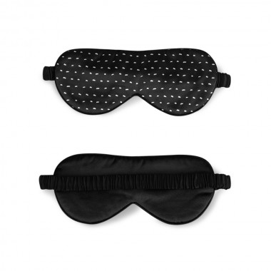 Buy Black Dot Silk Sleep Mask