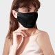 Buy Black Double-Sided 22 Momme Silk Face Mask