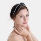 Buy Black & Ivory Silk Headband