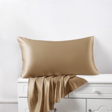 Buy Cappuccino 22 Momme Mulberry Silk Pillowcase with Hidden Zipper