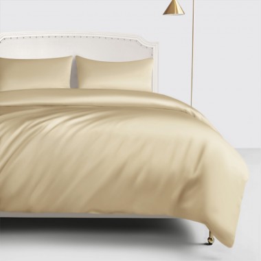 Buy Champagne 22 Momme Mulberry Silk Duvet Cover