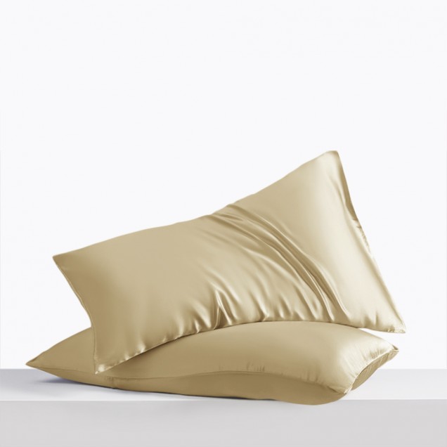 Buy Champagne Envelope 22 Momme Mulberry Silk Pillowcase Buy Champagne Envelope 22 Momme Mulberry Silk Pillowcase