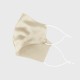 Buy Champagne & White Double-Sided 22 Momme Silk Face Mask Buy Champagne & White Double-Sided 22 Momme Silk Face Mask
