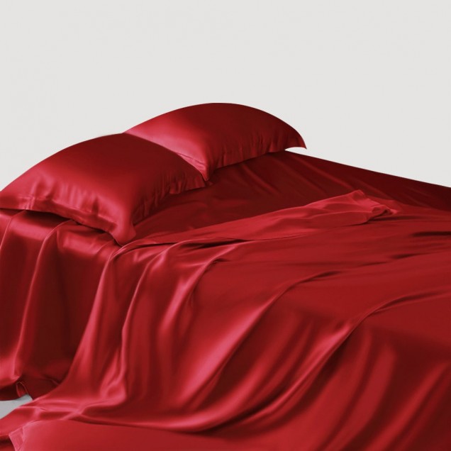 Buy Cherry 22 Momme Mulberry Silk Flat Sheet Buy Cherry 22 Momme Mulberry Silk Flat Sheet