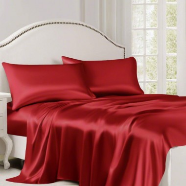 Buy Cherry 22 Momme Mulberry Silk Flat Sheet