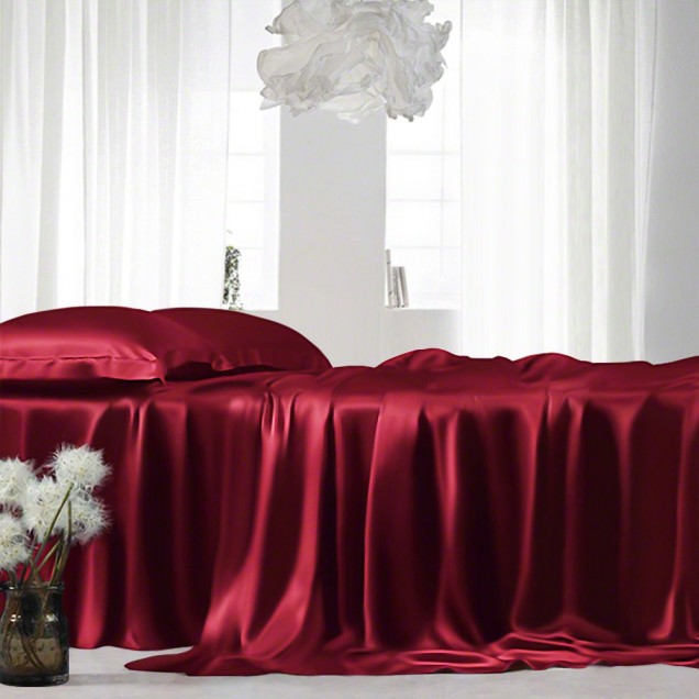 Buy Claret 22 Momme Mulberry Silk Sheet Set Buy Claret 22 Momme Mulberry Silk Sheet Set