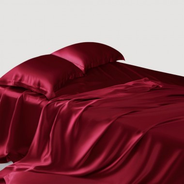 Buy Claret 22 Momme Mulberry Silk Sheet Set