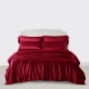 Buy Claret 3 PCS 22 Momme Mulberry Silk Duvet Cover Set Buy Claret 3 PCS 22 Momme Mulberry Silk Duvet Cover Set