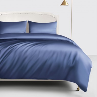 Buy Dark Blue 22 Momme Mulberry Silk Duvet Cover