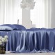 Buy Dark Blue 22 Momme Mulberry Silk Sheet Set