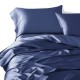 Buy Dark Blue 3 PCS 22 Momme Mulberry Silk Duvet Cover Set