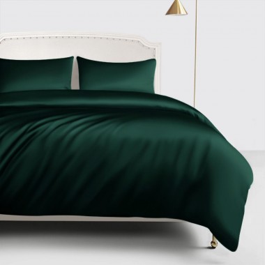 Buy Dark Green 22 Momme Mulberry Silk Duvet Cover