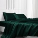 Buy Dark Green 22 Momme Mulberry Silk Flat Sheet