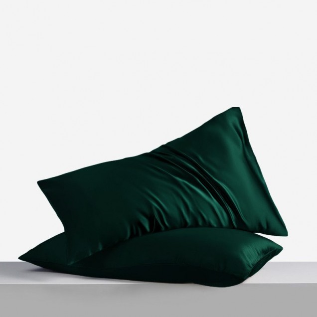 Buy Dark Green Envelope 22 Momme Mulberry Silk Pillowcase Buy Dark Green Envelope 22 Momme Mulberry Silk Pillowcase