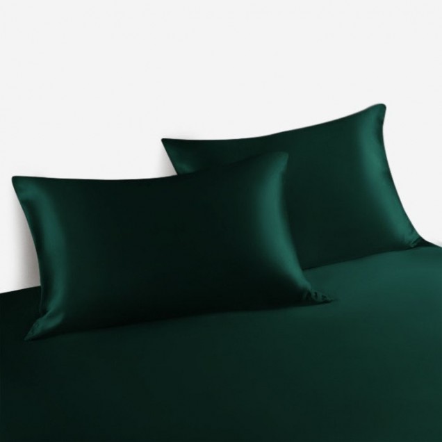 Buy Dark Green Envelope 22 Momme Mulberry Silk Pillowcase Buy Dark Green Envelope 22 Momme Mulberry Silk Pillowcase