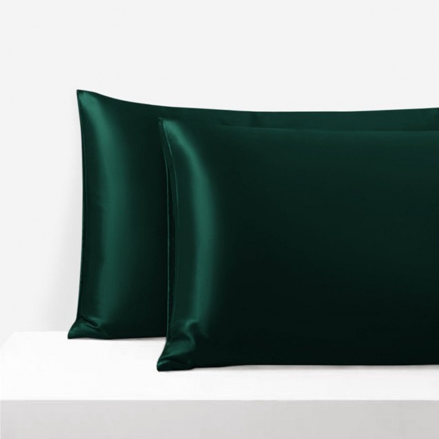 Buy Dark Green Envelope 22 Momme Mulberry Silk Pillowcase Buy Dark Green Envelope 22 Momme Mulberry Silk Pillowcase