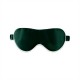 Buy Dark Green & Ivory Suede Rose Silk Eye Mask Buy Dark Green & Ivory Suede Rose Silk Eye Mask