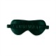 Buy Dark Green & Ivory Suede Rose Silk Eye Mask Buy Dark Green & Ivory Suede Rose Silk Eye Mask
