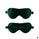 Buy Dark Green & Ivory Suede Rose Silk Eye Mask Buy Dark Green & Ivory Suede Rose Silk Eye Mask