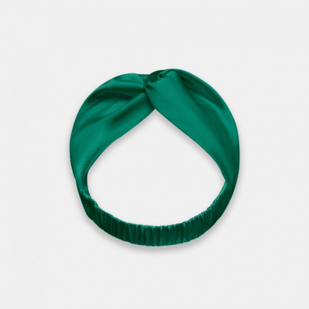 Buy Dark Green Mulberry Silk Headband Buy Dark Green Mulberry Silk Headband