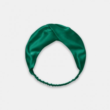 Buy Dark Green Mulberry Silk Headband