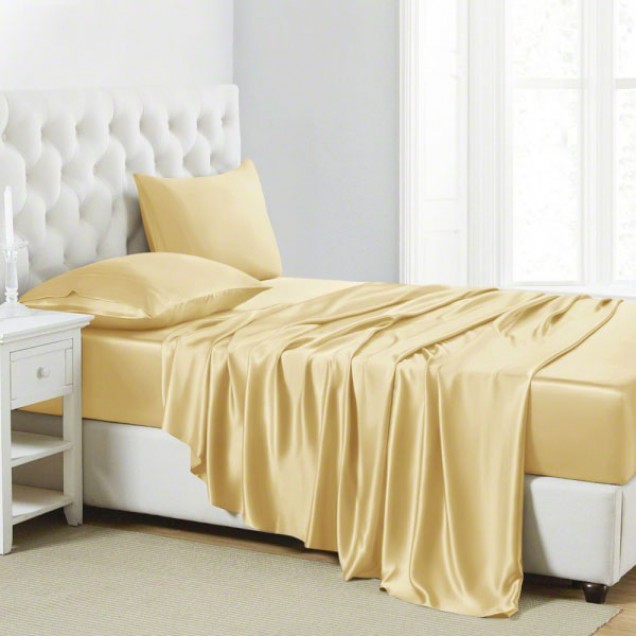 Buy Gold 22 Momme Mulberry Silk Sheet Set Buy Gold 22 Momme Mulberry Silk Sheet Set