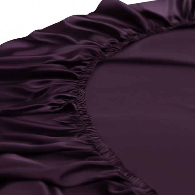Buy Grape 22 Momme Mulberry Silk Fitted Sheet Buy Grape 22 Momme Mulberry Silk Fitted Sheet