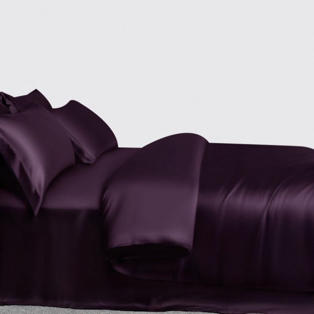 Buy Grape 3 PCS 22 Momme Mulberry Silk Duvet Cover Set Buy Grape 3 PCS 22 Momme Mulberry Silk Duvet Cover Set