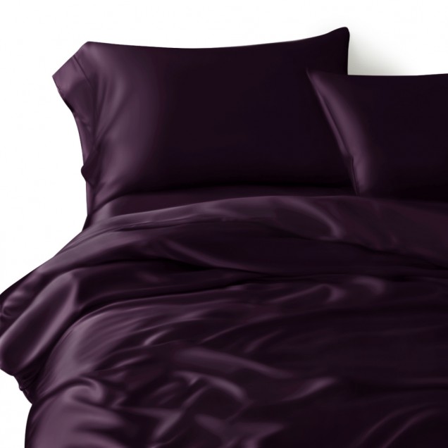 Buy Grape 3 PCS 22 Momme Mulberry Silk Duvet Cover Set Buy Grape 3 PCS 22 Momme Mulberry Silk Duvet Cover Set