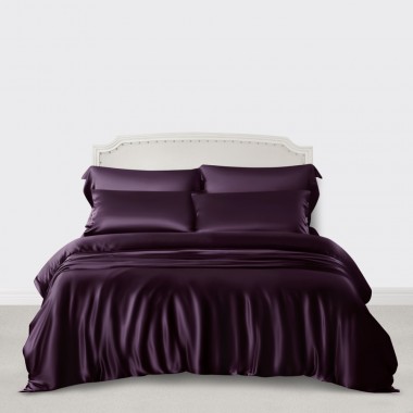 Buy Grape 3 PCS 22 Momme Mulberry Silk Duvet Cover Set