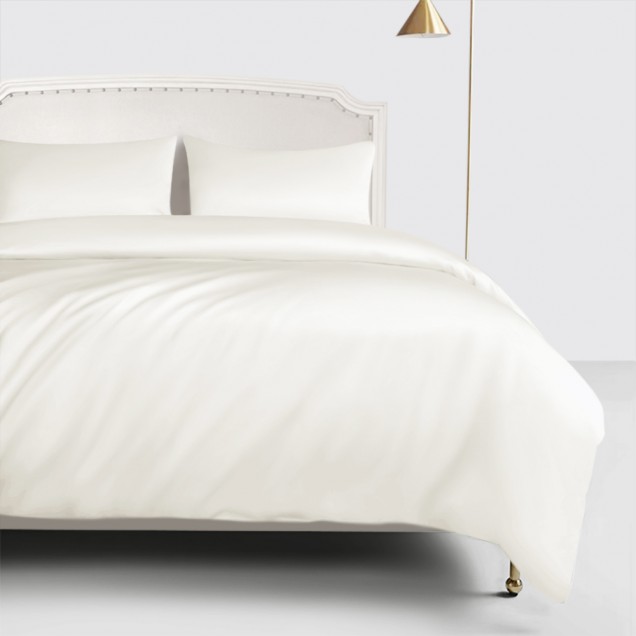 Buy Ivory 22 Momme Mulberry Silk Duvet Cover
