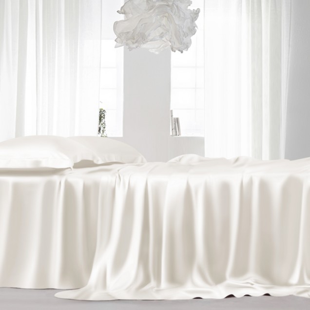 Buy Ivory 22 Momme Mulberry Silk Flat Sheet Buy Ivory 22 Momme Mulberry Silk Flat Sheet