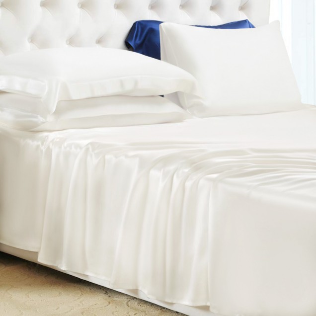Buy Ivory 22 Momme Mulberry Silk Flat Sheet Buy Ivory 22 Momme Mulberry Silk Flat Sheet