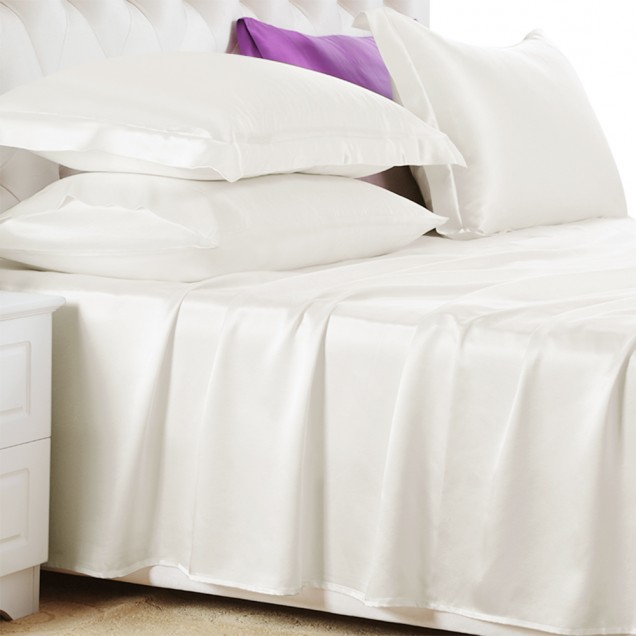 Buy Ivory 22 Momme Mulberry Silk Flat Sheet Buy Ivory 22 Momme Mulberry Silk Flat Sheet