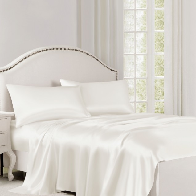 Buy Ivory 22 Momme Mulberry Silk Flat Sheet Buy Ivory 22 Momme Mulberry Silk Flat Sheet